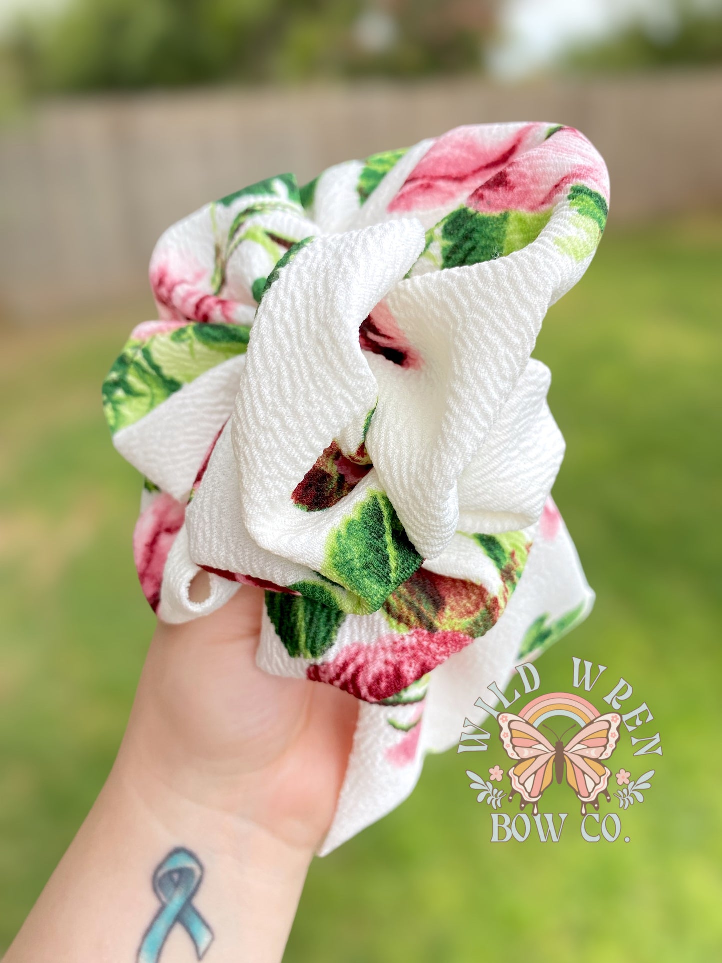 RTS - extra messy floral wrap